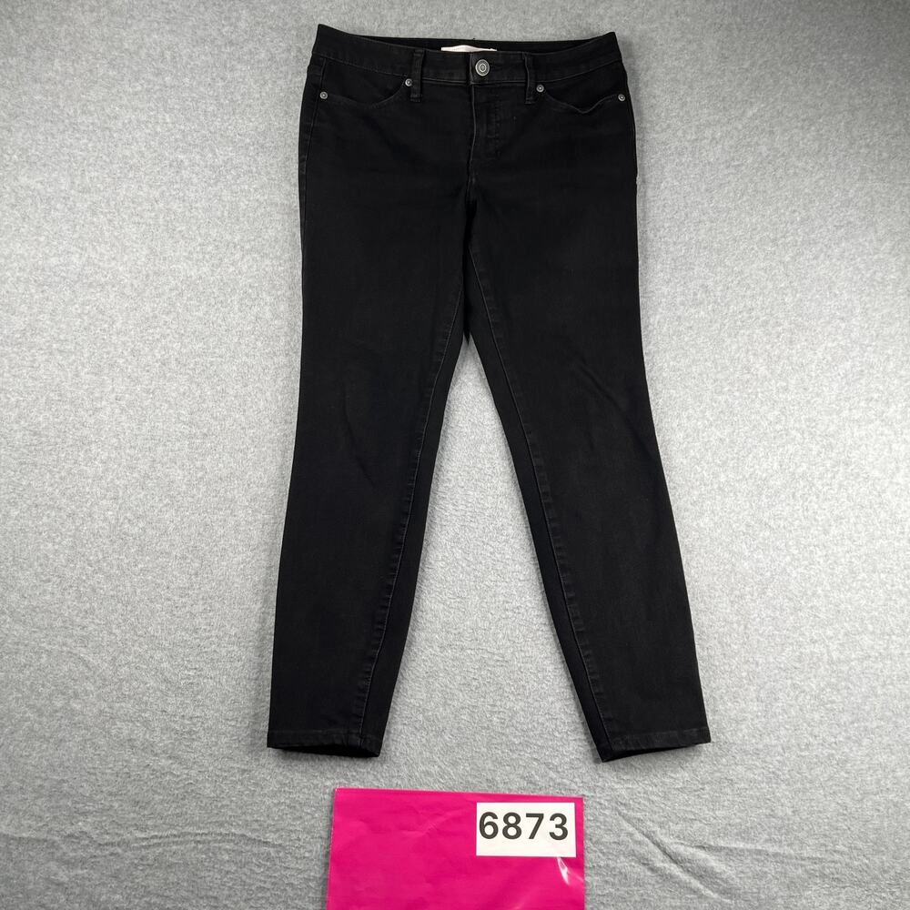 LC Lauren Conrad Denim Jeans Super Skinny Womens Size 10 Black Casual